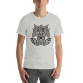 Modern Art Face T-Shirt - Grey